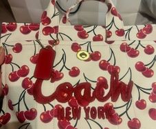 COACH Cargo Cherry Print Tote Bag