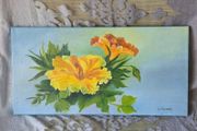 Original floral oil painting by M. Murray