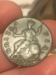 1772 Halfpenny George III