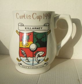 CURTIS CUP 1996 (golf tournament winners) - souvenir commemorative cup issued by Killarney golf course