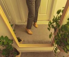 Grey Wool Blend Tailored Trousers Zara Size 12