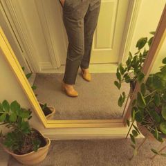 Grey Wool Blend Tailored Trousers Zara Size 12