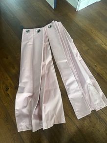 Pink curtains