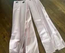 Pink curtains