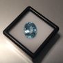 4 ct, Natural Oval Cut, Aquamarine Gemstone , Certified, Eye, Image 2