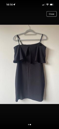 boohoo black dress