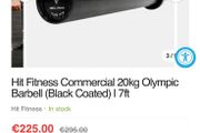 Hit 600kg Rated Pro 7 Foot 20kg Olympic Barbell!!