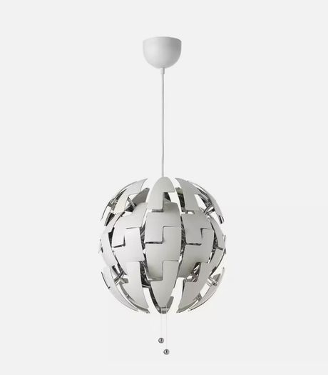 IKEA PS 2014 Pendant lamp, white/silver, 35 cm