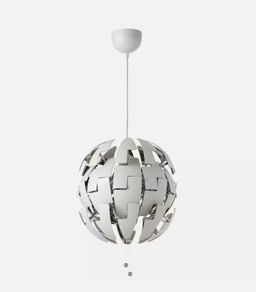 IKEA PS 2014 Pendant lamp, white/silver, 35 cm