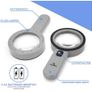 VisuZoom Magnifying Glass with Led Lights and Double Glass Lens, Including Cleaning Cloth and Storage Bag Image 2