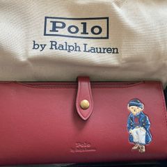 Polo Ralph Lauren Bear Traveller Wallet fine grain cow leather