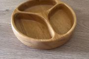 3 Section Wooden Serving Dish