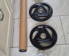 brand new olympic tri grip weight set