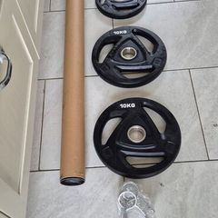 brand new olympic tri grip weight set