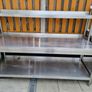 Stainless steel table with upstand Image 2