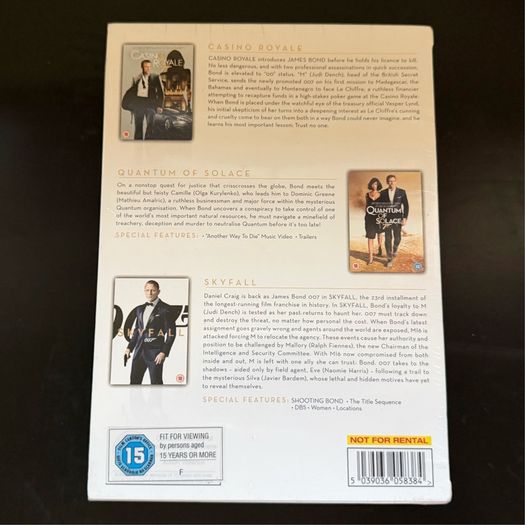 James Bond: Daniel Craig Collection (Three DVD BoxSet)