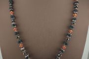 Vintage Venetian Style Mix Eyes &amp; Trade Glass Beads Necklace