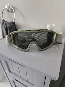airsoft mesh goggles and mask
