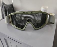 airsoft mesh goggles and mask