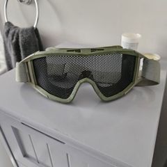 airsoft mesh goggles and mask