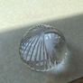 Vintage Stuart Crystal Dime Paperweight & Cavan Crystal Fan shaped clock Image 4