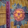 vintage fabric, screen printed fabric Image 5
