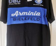 Arminia Bielefeld Jersey Black Blue DSC German Football Polo Shirt New w Tags