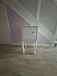 White IKEA HEMNES Bedside Table / Nightstand