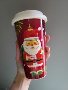 Costa coffee Christmas ceramic mug limited edition NEW retro style reusable mug