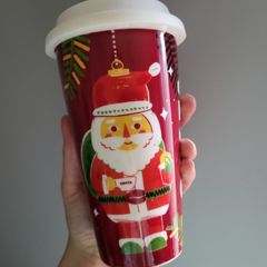 Costa coffee Christmas ceramic mug limited edition NEW retro style reusable mug