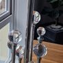 Modern Chrome & Glass Table Lamp Image 4