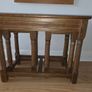 Oak Nest of 3 tables Image 5