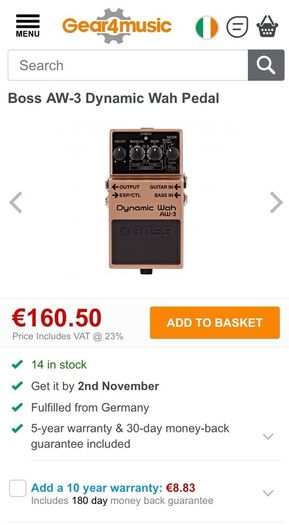 BOSS Dynamic Wah AW - 3