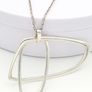 Geometric 925 Silver Pendant On Sterling Italian Chain Image 6