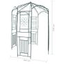Garden Arch 250 cm Dark Green Image 3