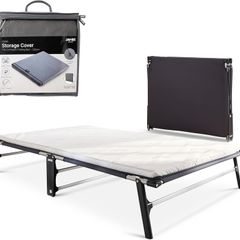 JAY-BE CE120 Compact Folding Bed with Storage Cover and Mattress, Small Double
