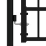 Fence Gate with Spear Top Black 305x175 cm Image 4