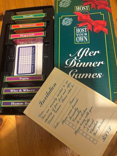 Host your own After Dinner Games.