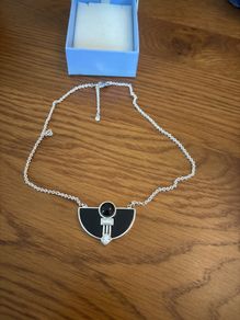 Newbridge silver & black pendant necklace
