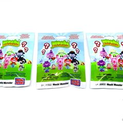 LOT OF 3 Mega Bloks Moshi Monsters 80600 Series 1 Minifigure Mystery Pack LOT OF 3 Also Compatible With Lego And Other Brands