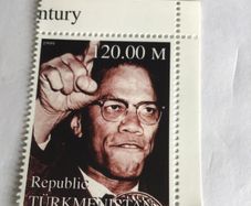 Rare postage stamp - Malcolm X