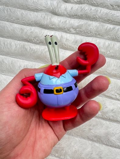 Spongebob Squarepants 2011 Viacom Mr Krabs cake topper approx. 9 cm. Used Please see photos