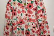 Cute flowery jumper for a girl, 122cm, 6-7 years