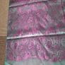 Silk scarf, in blue and pink pattern Image 2