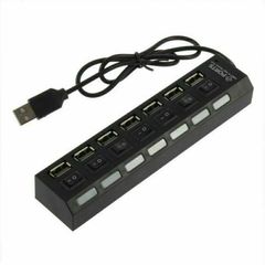 7 Port USB Hub Multi Splitter Expansion Power Adapter High Speed For Laptop PC