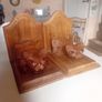 Vintage Prowling Cat Hardwood Bookends Image 5