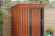 Metal Garden Shed ,Brown137 x 81 x 180 cm