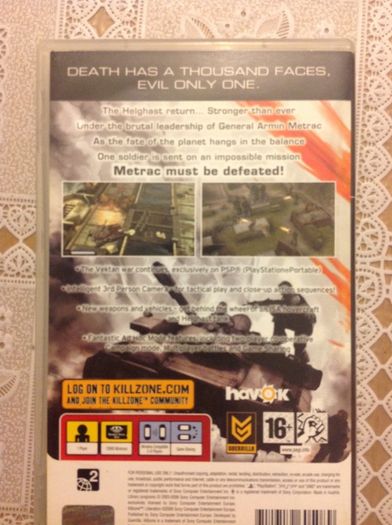 Killzone Liberation.   PSP game.