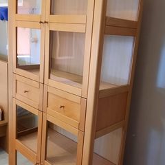 Solid Wood Display Cabinet