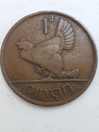 1930's 1d Pingin (Penny) Coins x 5